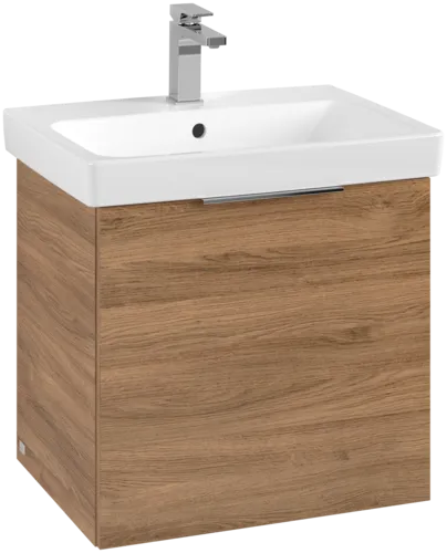 Obrázek VILLEROY BOCH Toaletní skříňka Architectura, 1 dvířka, 550 x 520 x 438 mm, dub Kansas #B88801RH