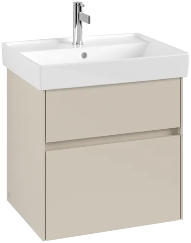 Bild von VILLEROY BOCH Collaro Waschbeckenunterschrank, 2 Auszüge, 554 x 546 x 444 mm, Cashmere Grey #C00800VN