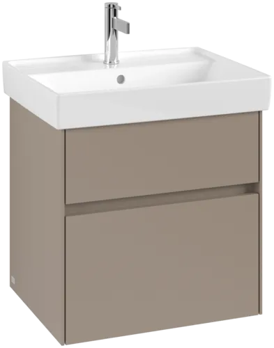 Bild von VILLEROY BOCH Collaro Waschbeckenunterschrank, 2 Auszüge, 554 x 546 x 444 mm, Taupe #C00800VM