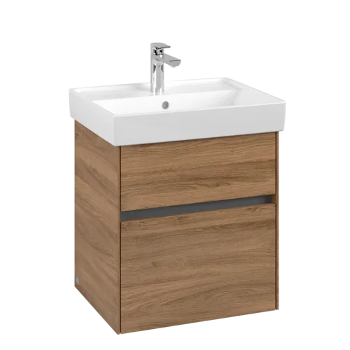 Bild von VILLEROY BOCH Collaro Waschbeckenunterschrank, 2 Auszüge, 510 x 546 x 414 mm, Kansas Oak #C00700RH