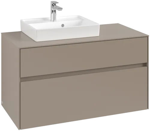 Bild von VILLEROY BOCH Collaro Waschbeckenunterschrank, 2 Auszüge, 1000 x 548 x 500 mm, Taupe / Taupe #C01400VM