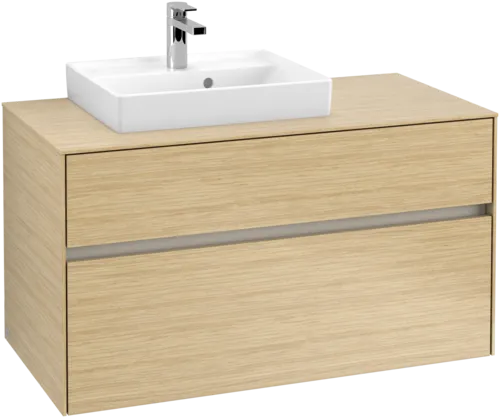 Bild von VILLEROY BOCH Collaro Waschbeckenunterschrank, 2 Auszüge, 1000 x 548 x 500 mm, Nordic Oak / Nordic Oak #C01400VJ