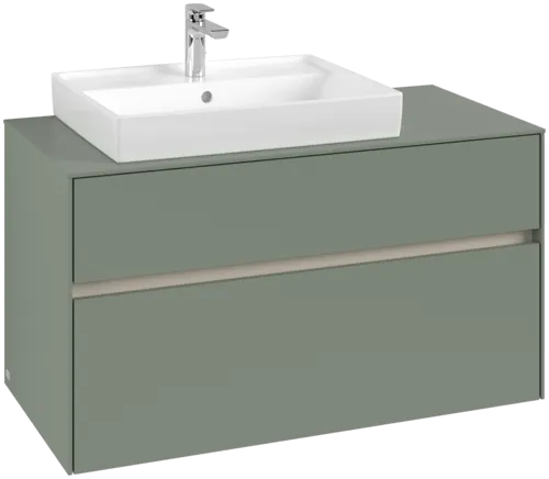Bild von VILLEROY BOCH Collaro Waschbeckenunterschrank, 2 Auszüge, 1000 x 548 x 500 mm, Soft Green / Soft Green #C01700AF