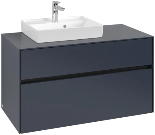 Bild von VILLEROY BOCH Collaro Waschbeckenunterschrank, mit Beleuchtung, 2 Auszüge, 1000 x 548 x 500 mm, Marine Blue / Marine Blue #C014B0VQ