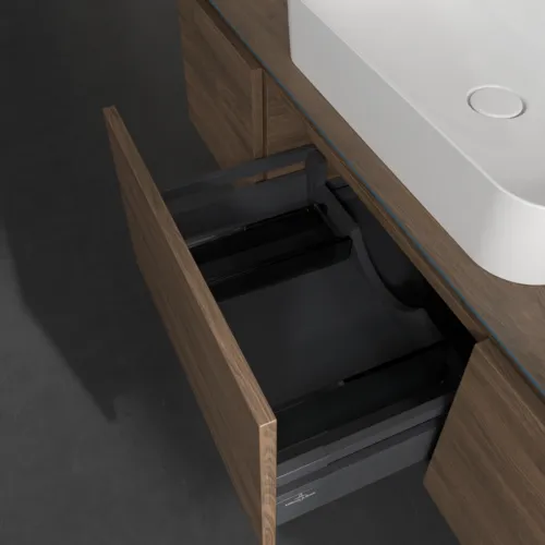 Bild von VILLEROY BOCH Legato Waschbeckenunterschrank, 3 Auszüge, 1400 x 380 x 500 mm, Arizona Oak / Arizona Oak #B75900VH