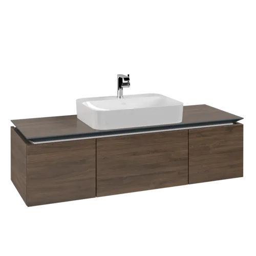 Bild von VILLEROY BOCH Legato Waschbeckenunterschrank, 3 Auszüge, 1400 x 380 x 500 mm, Arizona Oak / Arizona Oak #B75900VH