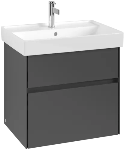 Bild von VILLEROY BOCH Collaro Waschbeckenunterschrank, 2 Auszüge, 604 x 546 x 444 mm, Graphite #C00900VR