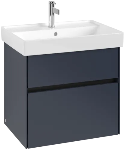 Bild von VILLEROY BOCH Collaro Waschbeckenunterschrank, 2 Auszüge, 604 x 546 x 444 mm, Marine Blue #C00900VQ