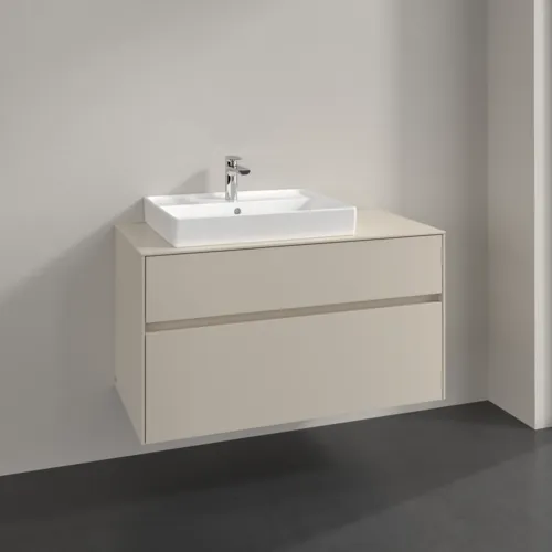 Obrázek VILLEROY BOCH Toaletní skříňka Collaro, 2 výsuvy, 1000 x 548 x 500 mm, Cashmere Grey / Cashmere Grey #C01700VN