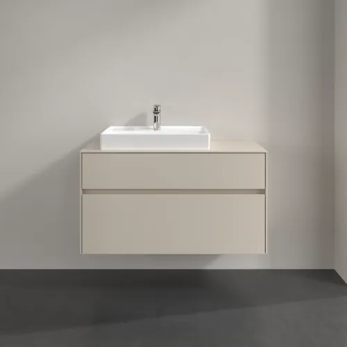 Obrázek VILLEROY BOCH Toaletní skříňka Collaro, 2 výsuvy, 1000 x 548 x 500 mm, Cashmere Grey / Cashmere Grey #C01700VN