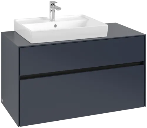 Bild von VILLEROY BOCH Collaro Waschbeckenunterschrank, 2 Auszüge, 1000 x 548 x 500 mm, Marine Blue / Marine Blue #C01700VQ