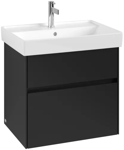 Bild von VILLEROY BOCH Collaro Waschbeckenunterschrank, 2 Auszüge, 604 x 546 x 444 mm, Volcano Black #C00900VL