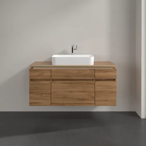 Bild von VILLEROY BOCH Legato Waschbeckenunterschrank, 5 Auszüge, 1200 x 550 x 500 mm, Kansas Oak / Kansas Oak #B75800RH