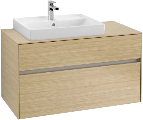 Bild von VILLEROY BOCH Collaro Waschbeckenunterschrank, 2 Auszüge, 1000 x 548 x 500 mm, Nordic Oak / Nordic Oak #C01700VJ