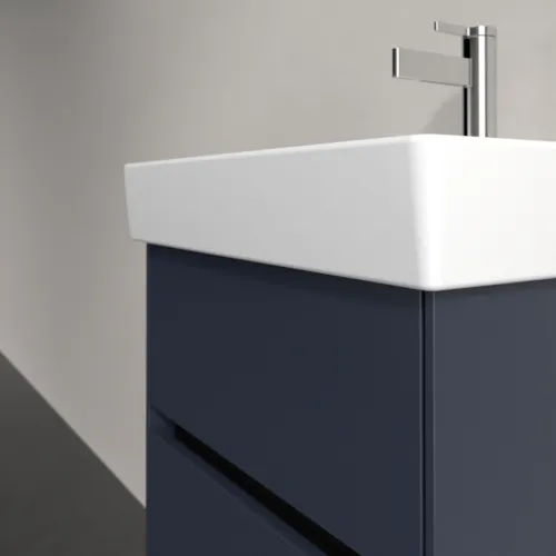 Bild von VILLEROY BOCH Collaro Waschbeckenunterschrank, mit Beleuchtung, 2 Auszüge, 460 x 546 x 374 mm, Marine Blue #C006B0VQ