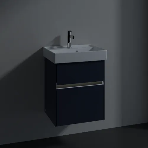 Bild von VILLEROY BOCH Collaro Waschbeckenunterschrank, mit Beleuchtung, 2 Auszüge, 460 x 546 x 374 mm, Marine Blue #C006B0VQ