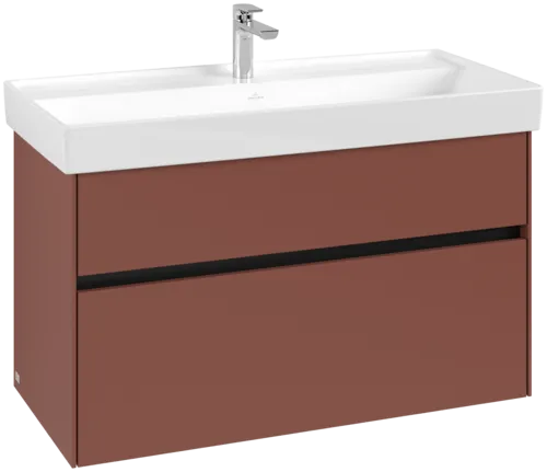 Bild von VILLEROY BOCH Collaro Waschbeckenunterschrank, 2 Auszüge, 954 x 546 x 444 mm, Wine Red #C01100AH