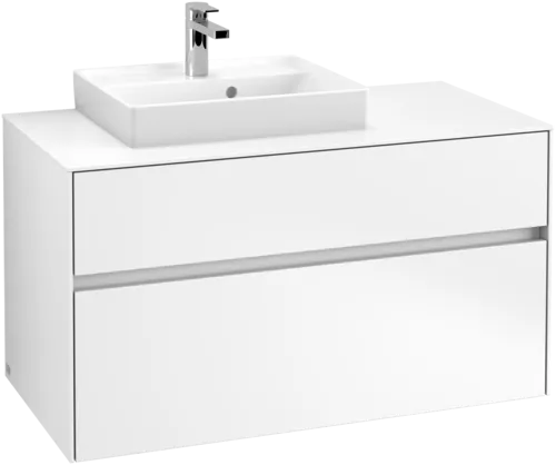 Bild von VILLEROY BOCH Collaro Waschbeckenunterschrank, 2 Auszüge, 1000 x 548 x 500 mm, White Matt / White Matt #C01400MS