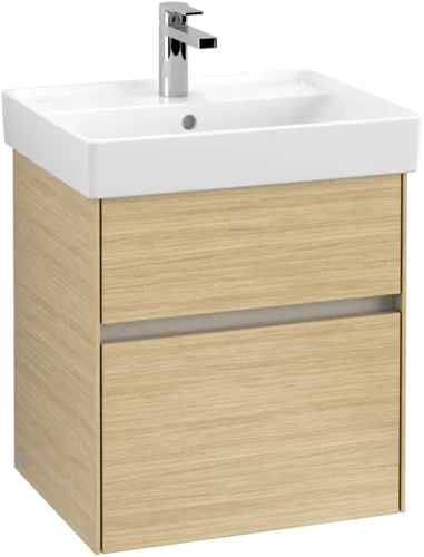 Bild von VILLEROY BOCH Collaro Waschbeckenunterschrank, mit Beleuchtung, 2 Auszüge, 510 x 546 x 414 mm, Nordic Oak #C007B0VJ