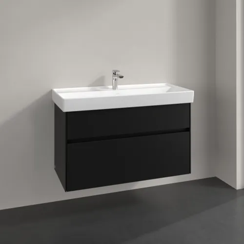 Bild von VILLEROY BOCH Collaro Waschbeckenunterschrank, 2 Auszüge, 954 x 546 x 444 mm, Volcano Black #C01100VL