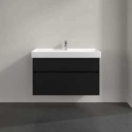 Bild von VILLEROY BOCH Collaro Waschbeckenunterschrank, 2 Auszüge, 954 x 546 x 444 mm, Volcano Black #C01100VL