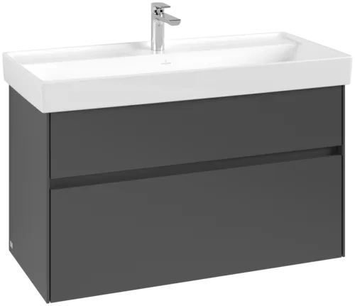 Bild von VILLEROY BOCH Collaro Waschbeckenunterschrank, 2 Auszüge, 954 x 546 x 444 mm, Graphite #C01100VR