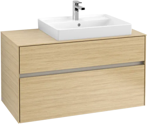 Bild von VILLEROY BOCH Collaro Waschbeckenunterschrank, 2 Auszüge, 1000 x 548 x 500 mm, Nordic Oak / Nordic Oak #C01800VJ