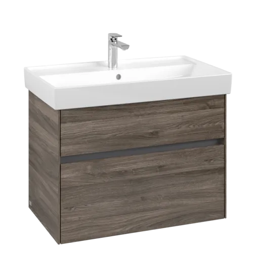 Bild von VILLEROY BOCH Collaro Waschbeckenunterschrank, 2 Auszüge, 754 x 546 x 444 mm, Stone Oak #C01000RK
