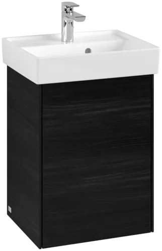 Obrázek VILLEROY BOCH Toaletní skříňka Collaro, 1 dvířka, 410 x 546 x 344 mm, černý dub #C00500AB
