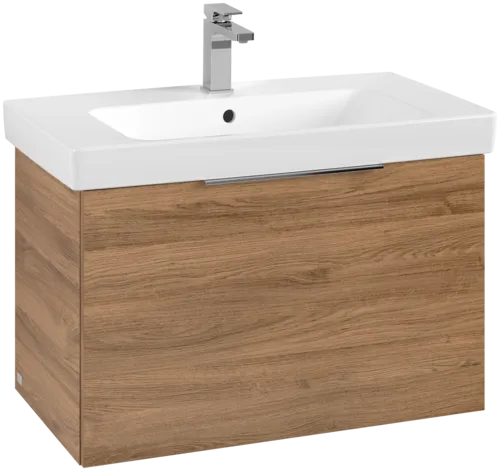 Obrázek VILLEROY BOCH Toaletní skříňka Architectura, 1 zásuvka, 750 x 470 x 439 mm, dub Kansas #B89200RH