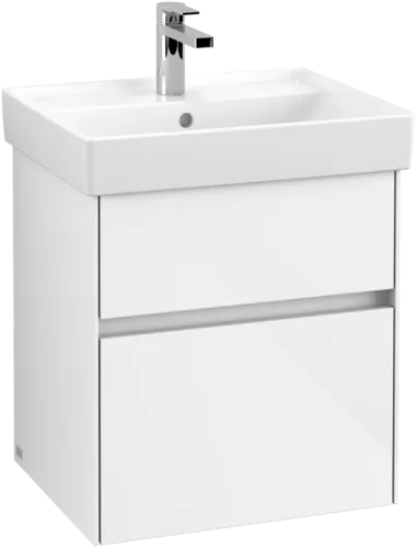 Bild von VILLEROY BOCH Collaro Waschbeckenunterschrank, 2 Auszüge, 510 x 546 x 414 mm, Glossy White #C00700DH