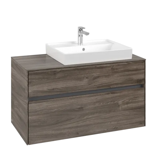 Bild von VILLEROY BOCH Collaro Waschbeckenunterschrank, 2 Auszüge, 1000 x 548 x 500 mm, Stone Oak #C01800RK