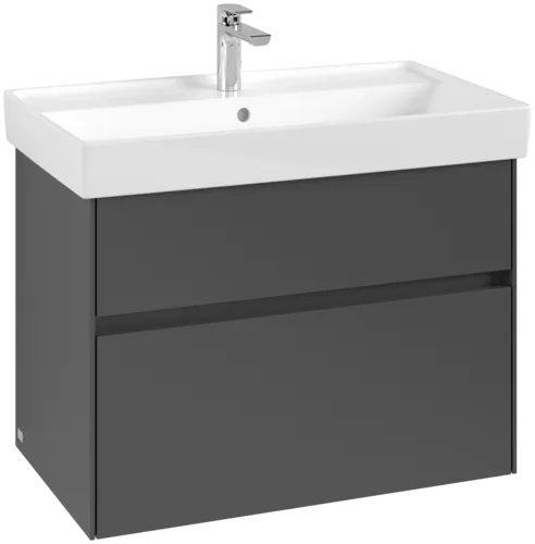 Bild von VILLEROY BOCH Collaro Waschbeckenunterschrank, 2 Auszüge, 754 x 546 x 444 mm, Graphite #C01000VR