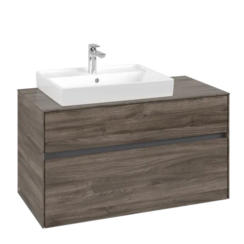 Bild von VILLEROY BOCH Collaro Waschbeckenunterschrank, 2 Auszüge, 1000 x 548 x 500 mm, Stone Oak #C01700RK