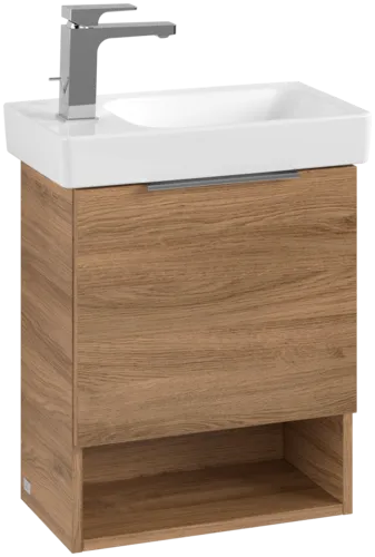 Obrázek VILLEROY BOCH Toaletní skříňka Architectura, 1 dvířka, 430 x 520 x 273 mm, dub Kansas #B88401RH