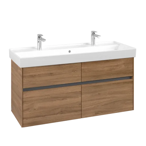 Bild von VILLEROY BOCH Collaro Waschbeckenunterschrank, 4 Auszüge, 1154 x 546 x 444 mm, Kansas Oak #C01200RH