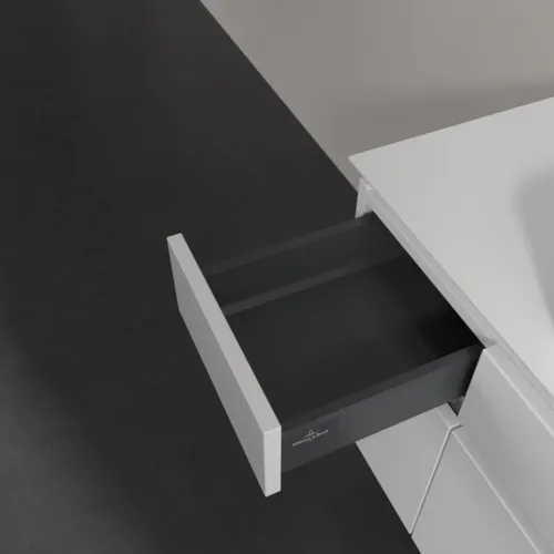 Bild von VILLEROY BOCH Legato Waschbeckenunterschrank, 5 Auszüge, 1200 x 550 x 500 mm, Glossy White / Glossy White #B75800DH