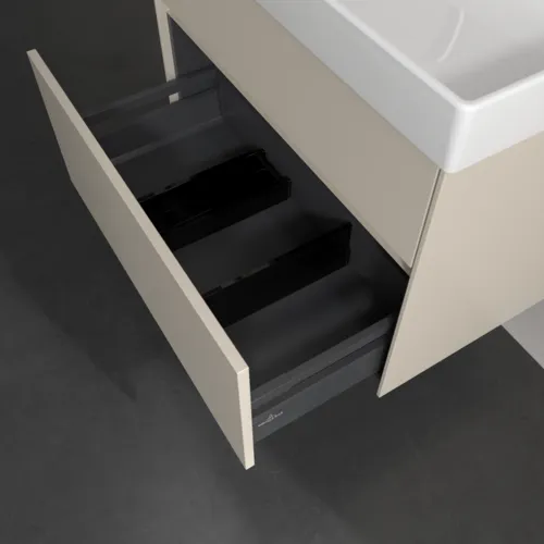 Bild von VILLEROY BOCH Collaro Waschbeckenunterschrank, mit Beleuchtung, 2 Auszüge, 754 x 546 x 444 mm, Cashmere Grey #C010B0VN