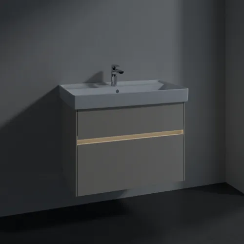 Bild von VILLEROY BOCH Collaro Waschbeckenunterschrank, mit Beleuchtung, 2 Auszüge, 754 x 546 x 444 mm, Cashmere Grey #C010B0VN