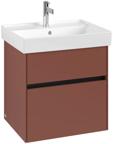 Bild von VILLEROY BOCH Collaro Waschbeckenunterschrank, 2 Auszüge, 554 x 546 x 444 mm, Wine Red #C00800AH