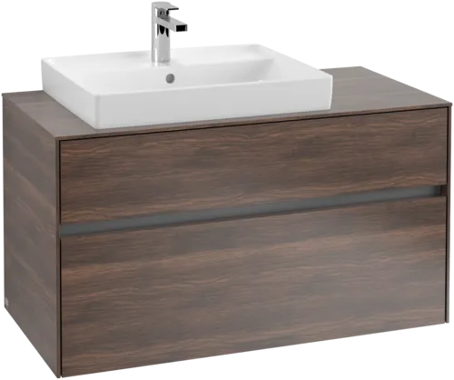 Bild von VILLEROY BOCH Collaro Waschbeckenunterschrank, mit Beleuchtung, 2 Auszüge, 1000 x 548 x 500 mm, Arizona Oak / Arizona Oak #C017B0VH