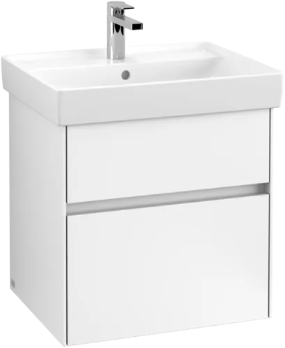 Bild von VILLEROY BOCH Collaro Waschbeckenunterschrank, mit Beleuchtung, 2 Auszüge, 554 x 546 x 444 mm, White Matt #C008B0MS