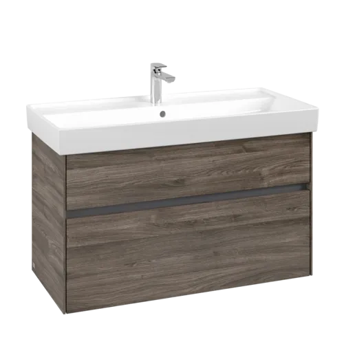Bild von VILLEROY BOCH Collaro Waschbeckenunterschrank, 2 Auszüge, 954 x 546 x 444 mm, Stone Oak #C01100RK