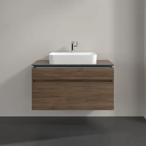 Bild von VILLEROY BOCH Legato Waschbeckenunterschrank, 2 Auszüge, 1000 x 550 x 500 mm, Arizona Oak / Arizona Oak #B75600VH