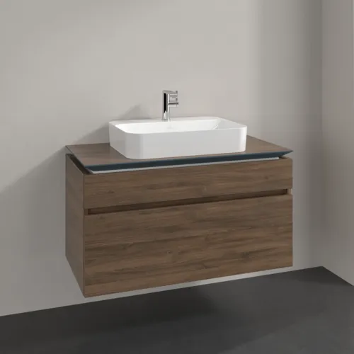 Bild von VILLEROY BOCH Legato Waschbeckenunterschrank, 2 Auszüge, 1000 x 550 x 500 mm, Arizona Oak / Arizona Oak #B75600VH