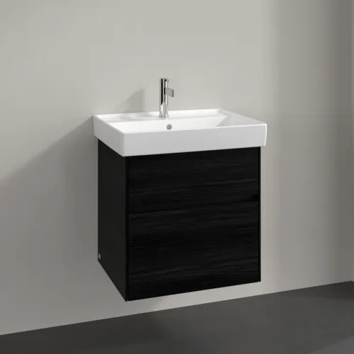 Bild von VILLEROY BOCH Collaro Waschbeckenunterschrank, 2 Auszüge, 554 x 546 x 444 mm, Black Oak #C00800AB
