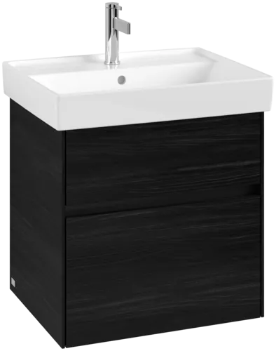 Bild von VILLEROY BOCH Collaro Waschbeckenunterschrank, 2 Auszüge, 554 x 546 x 444 mm, Black Oak #C00800AB