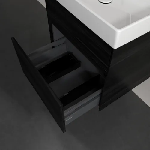 Bild von VILLEROY BOCH Collaro Waschbeckenunterschrank, 2 Auszüge, 554 x 546 x 444 mm, Black Oak #C00800AB