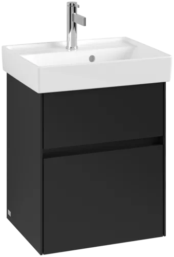 Bild von VILLEROY BOCH Collaro Waschbeckenunterschrank, 2 Auszüge, 460 x 546 x 374 mm, Volcano Black #C00600VL