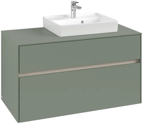 Bild von VILLEROY BOCH Collaro Waschbeckenunterschrank, 2 Auszüge, 1000 x 548 x 500 mm, Soft Green / Soft Green #C01500AF